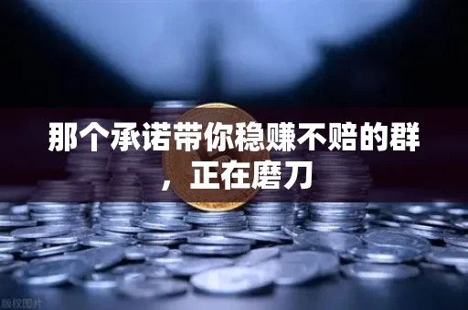 那个承诺带你稳赚不赔的群，正在磨刀